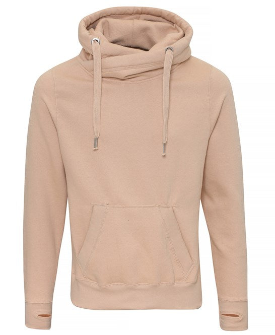 JH021 AWDis Cross Neck Hoodie