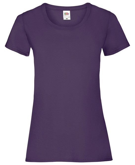 SS050 Fruit Of The Loom Womens Valueweight T-Shirt