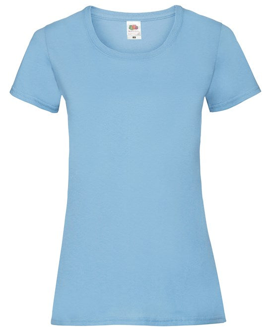 SS050 Fruit Of The Loom Womens Valueweight T-Shirt