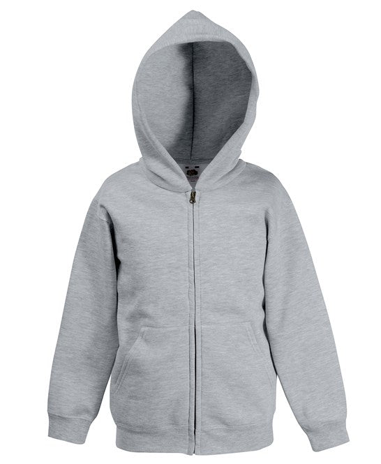 SS225 Fruit Of The Loom Kids Classic Zip Hoodie