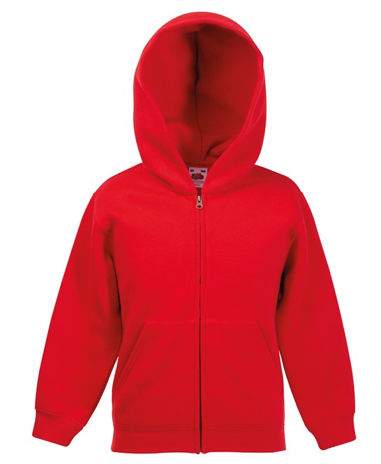 SS225 Fruit Of The Loom Kids Classic Zip Hoodie