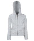 SS312 Fruit Of The Loom Womens Premium Zip Hoodie