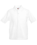 SS417 Fruit Of The Loom Kids 65/35 Pique Polo