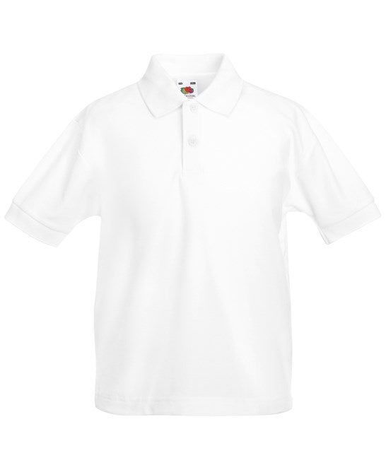 SS417 Fruit Of The Loom Kids 65/35 Pique Polo