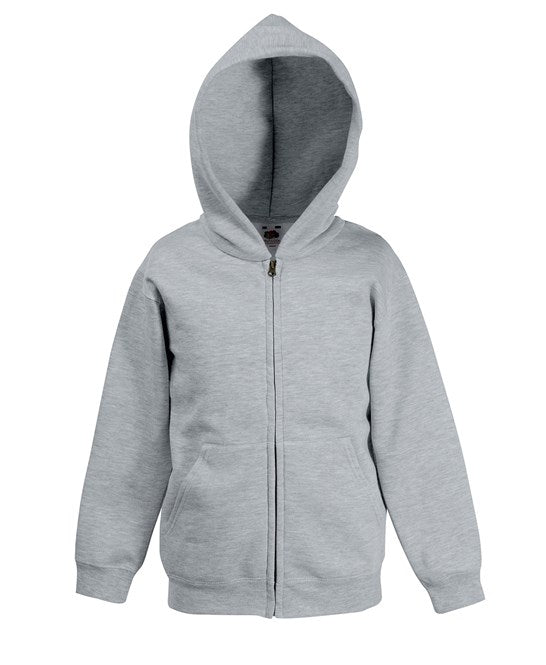 SS825 Fruit Of The Loom Kids Premium Zip Hoodie