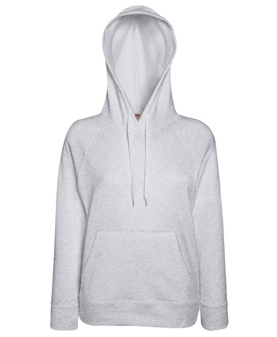 SS938 Fruit Of The Loom Lady-Fit Lightweight Hooded Sweatshirt