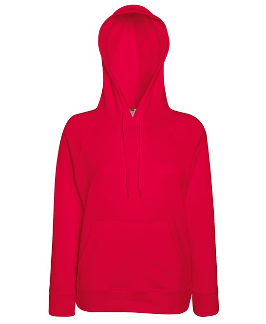 SS938 Fruit Of The Loom Lady-Fit Lightweight Hooded Sweatshirt