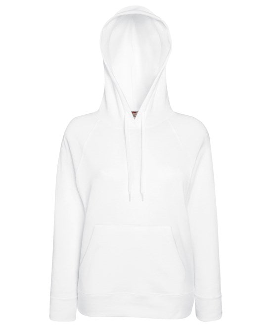 SS938 Fruit Of The Loom Lady-Fit Lightweight Hooded Sweatshirt