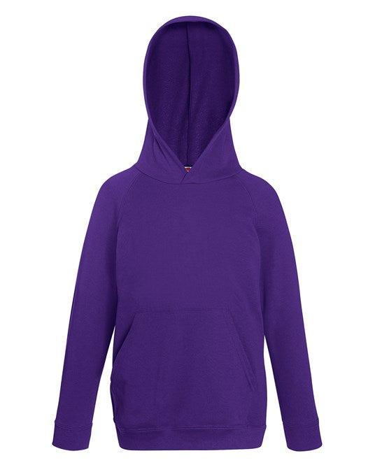 SS973 Fruit Of The Loom Kids Lightweight Hooded Sweatshirt