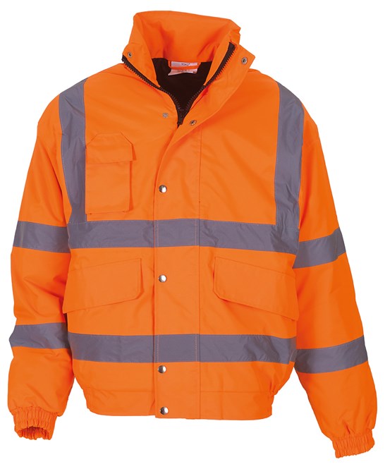 YK043 Yoko Hi-Vis Classic Bomber Jacket