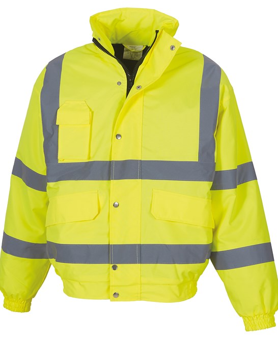 YK043 Yoko Hi-Vis Classic Bomber Jacket