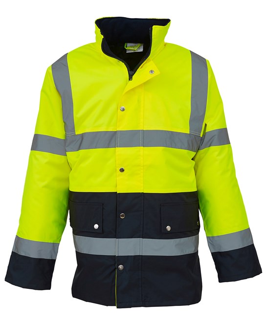 YK048 Yoko Hi-Vis Two-Tone Motorway Jacket