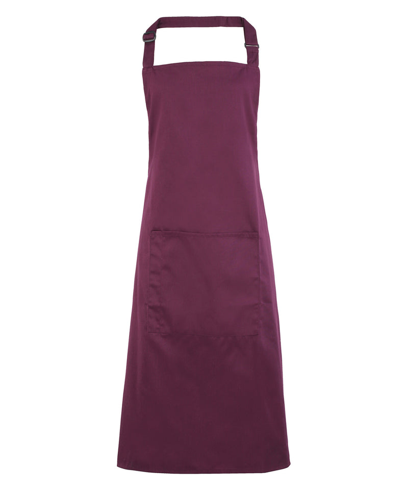 Premier PR154 Colours Bib Apron with Pocket (available in 42 colours)