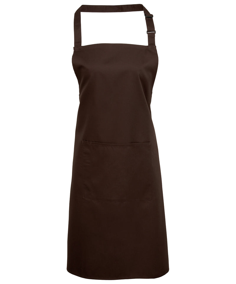 Premier PR154 Colours Bib Apron with Pocket (available in 42 colours)