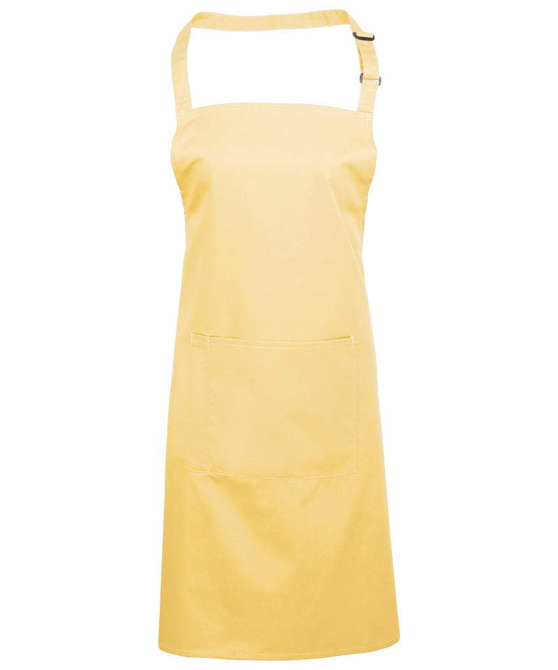 Premier PR154 Colours Bib Apron with Pocket (available in 42 colours)