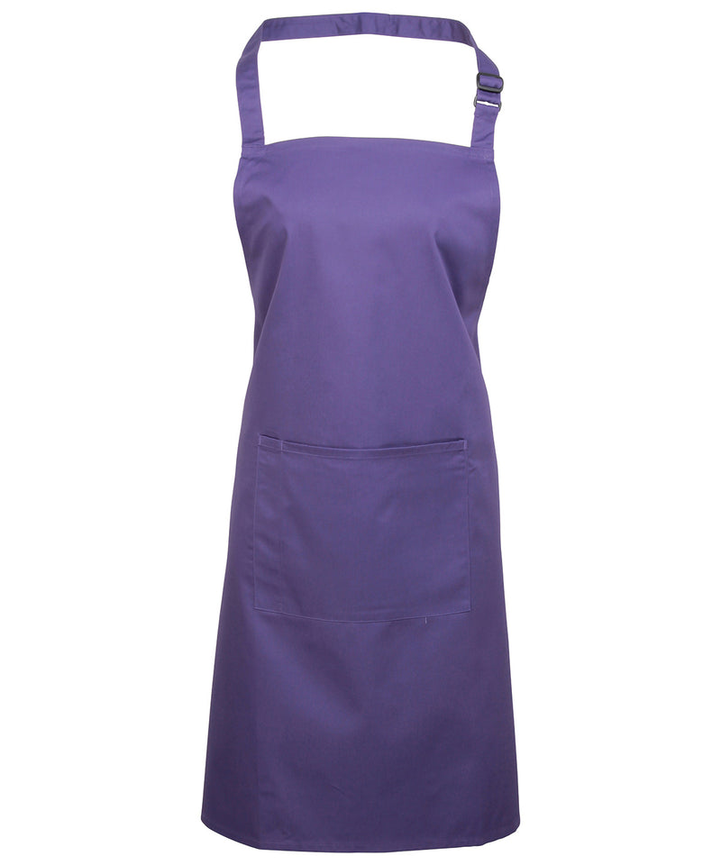 Premier PR154 Colours Bib Apron with Pocket (available in 42 colours)