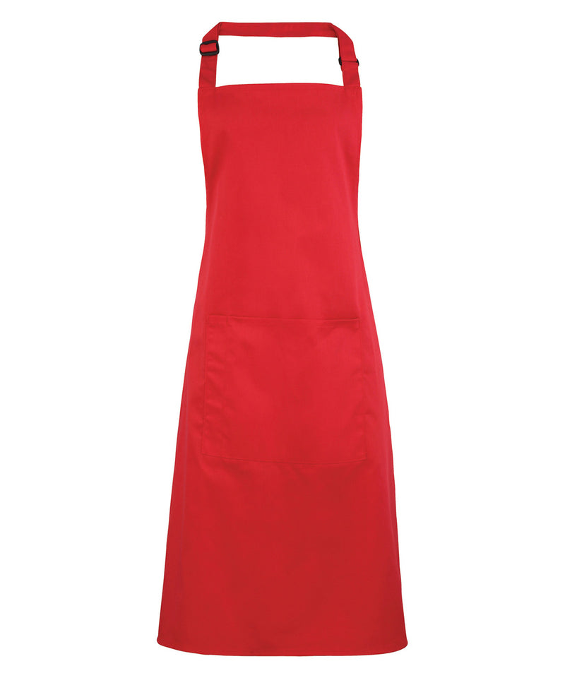 Premier PR154 Colours Bib Apron with Pocket (available in 42 colours)