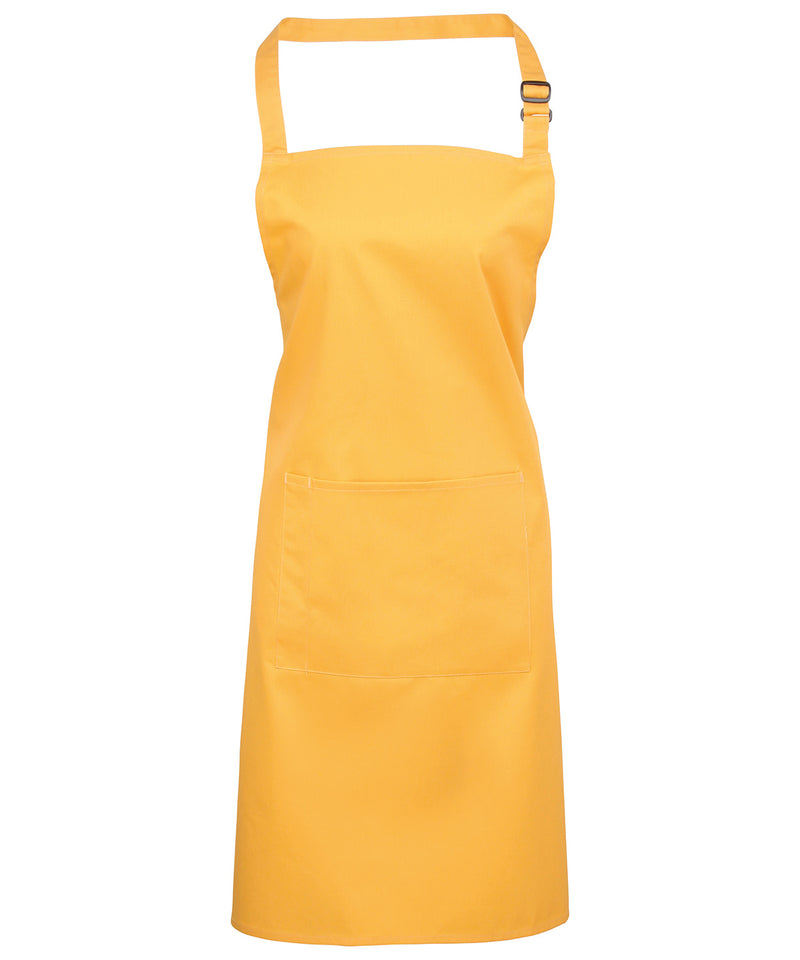 Premier PR154 Colours Bib Apron with Pocket (available in 42 colours)