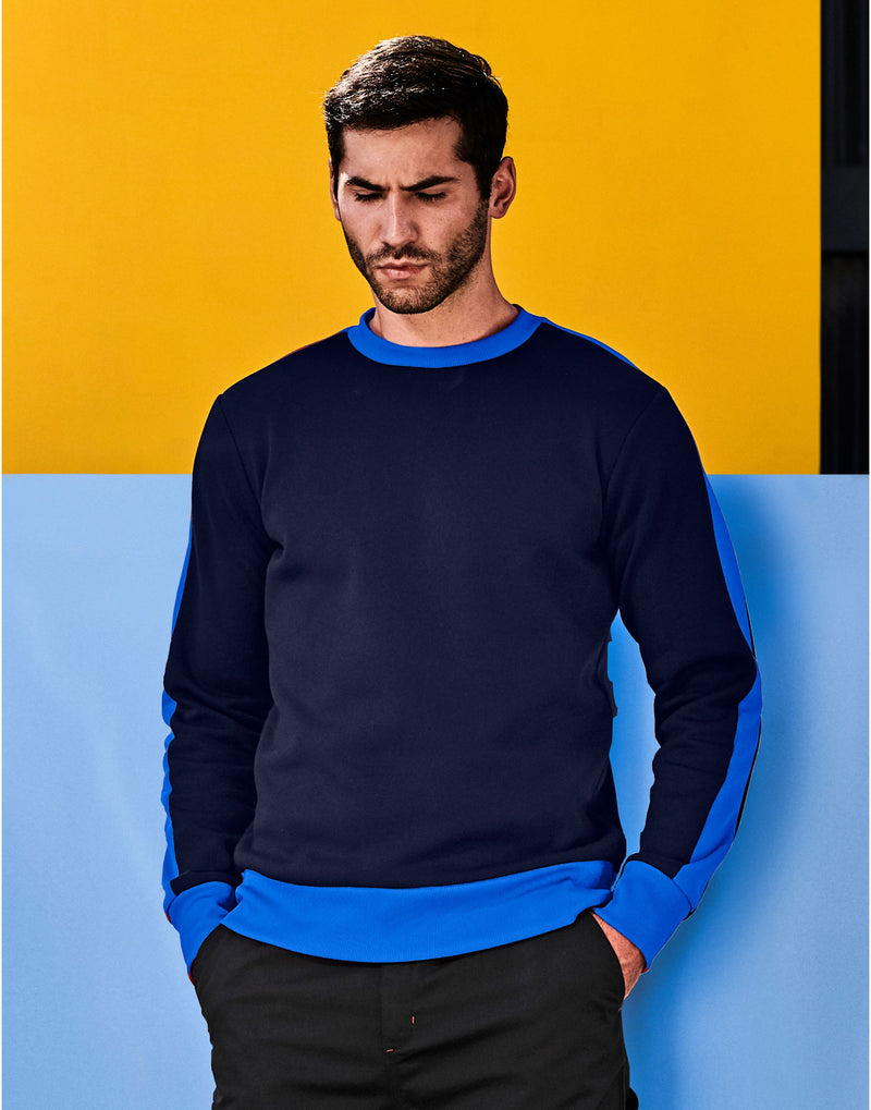 Regatta Mens Contrast Crew Sweat