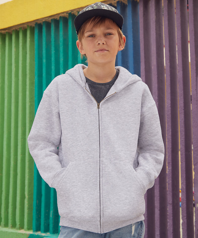 SS825 Fruit Of The Loom Kids Premium Zip Hoodie