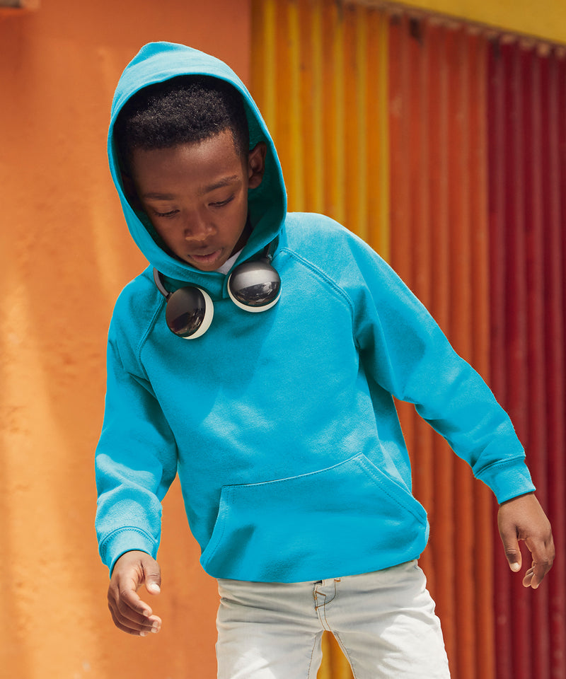 SS973 Fruit Of The Loom Kids Lightweight Hooded Sweatshirt