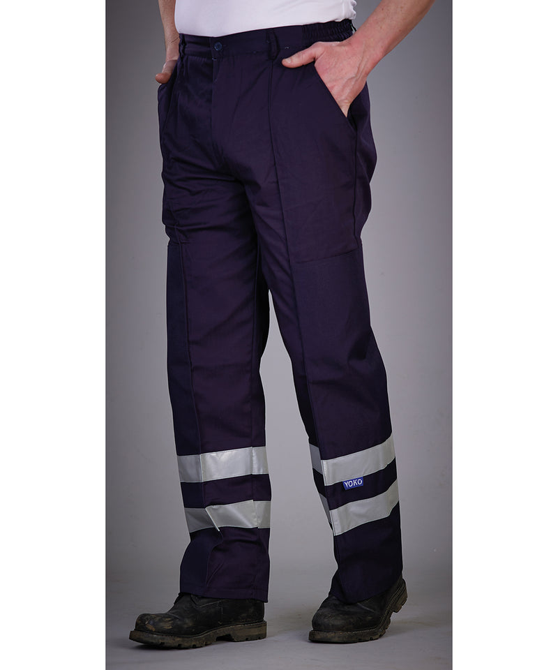 YK074 Yoko Reflective Polycotton Ballistic Trousers